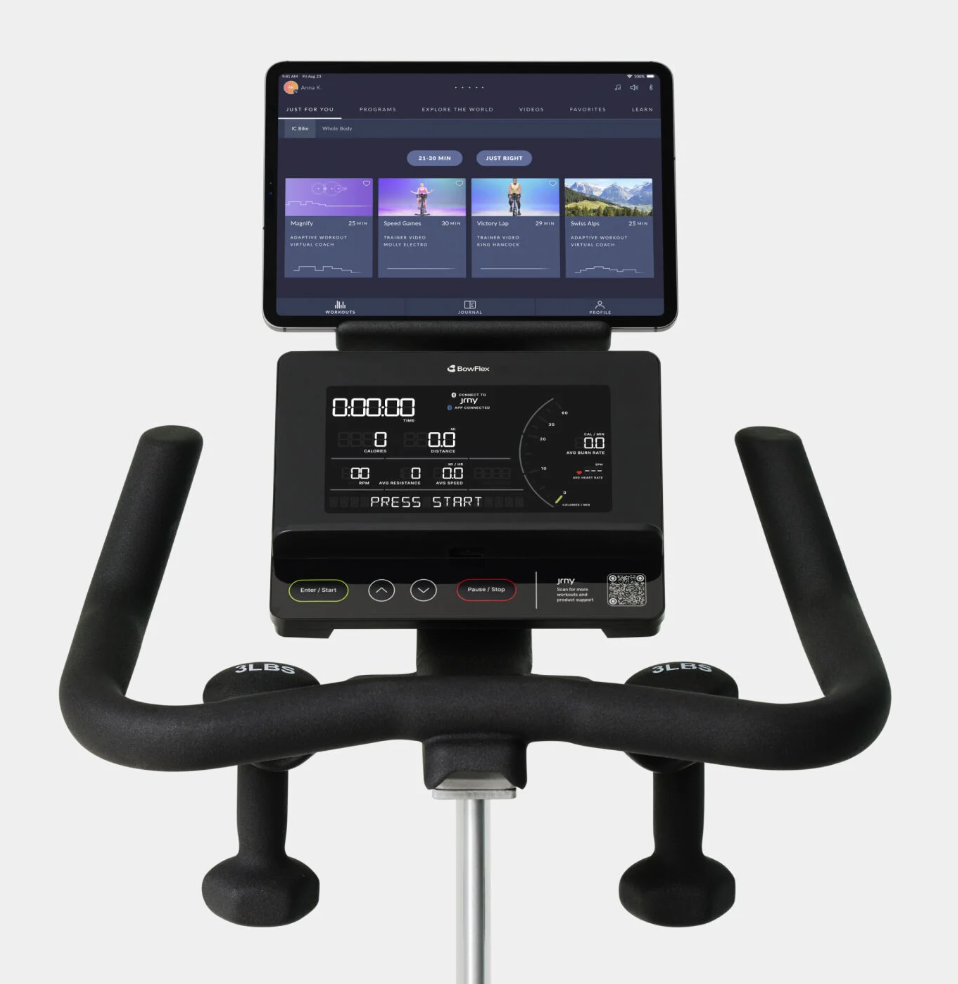 bowflex ic bike se console